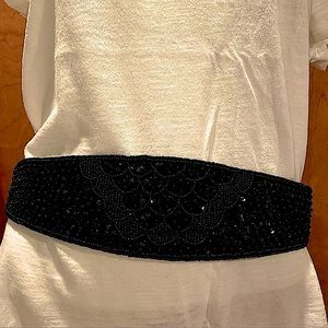 SHOP CLOSING FINAL DROP Beaded 80s cummerbund style belt